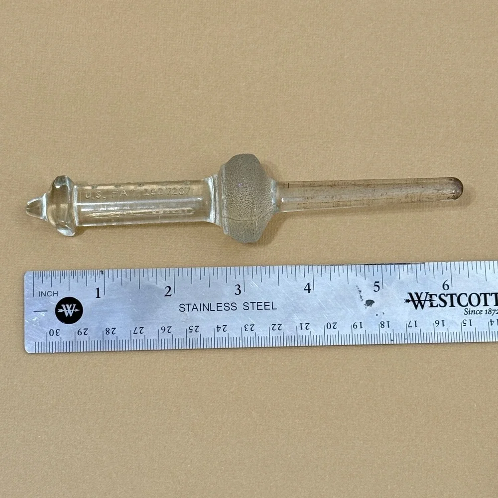 Cory Glass Coffee Filter Rod Vintage Patent 1927287 OS Clear Glass